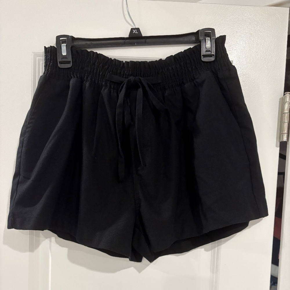 Shop The Mint Black Shorts